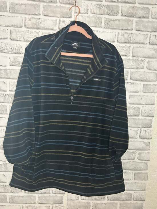 O'Neill Other - O'Neill Carson 1/4 Zip Striped Fleece Pullover